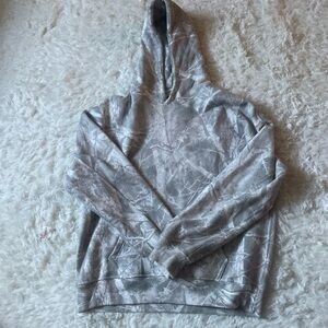 Abercrombie & Fitch Light Gray Patterned Women's Hoodie